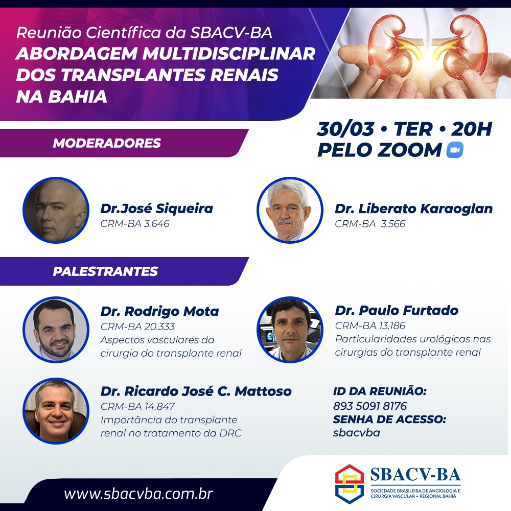 Reunião Científica Abordagem Multidisciplinar dos Transplantes Renais na Bahia