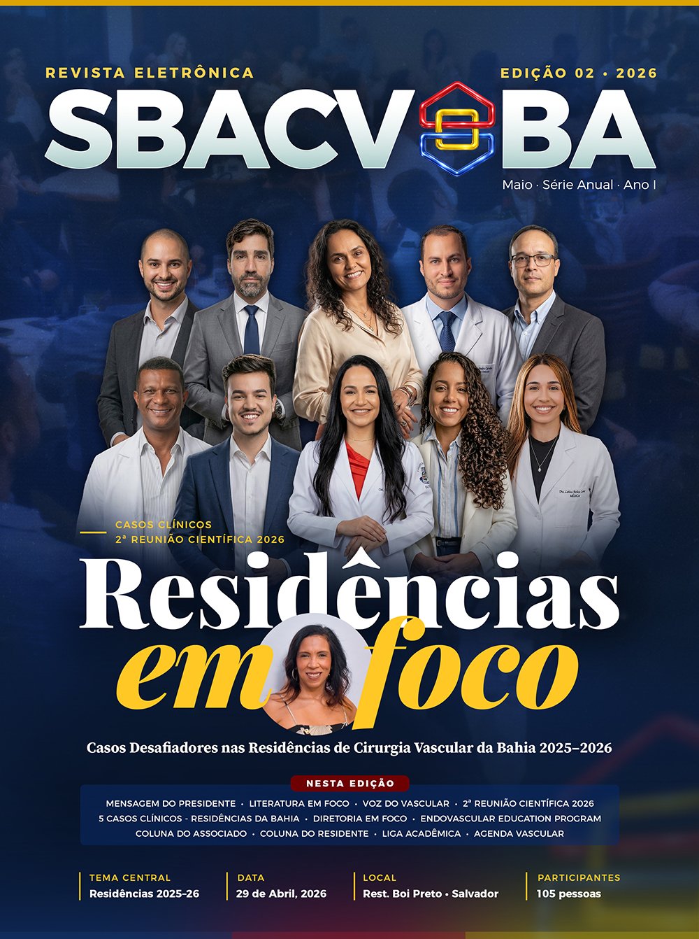 Capa da segunda edição da Revista Eletrônica SBACV-BA