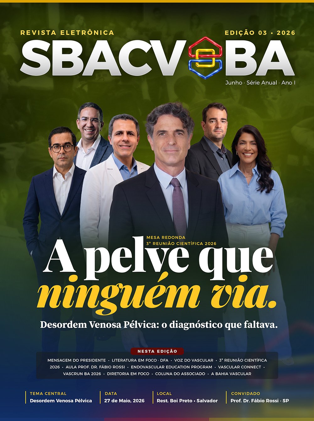 Capa da terceira edição da Revista Eletrônica SBACV-BA