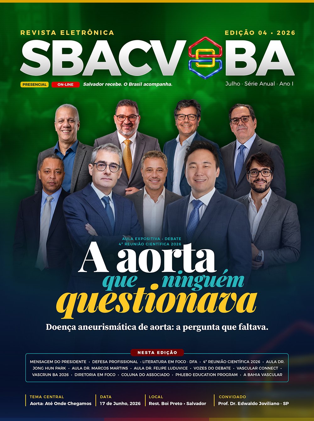 Capa da quarta edição da Revista Eletrônica SBACV-BA