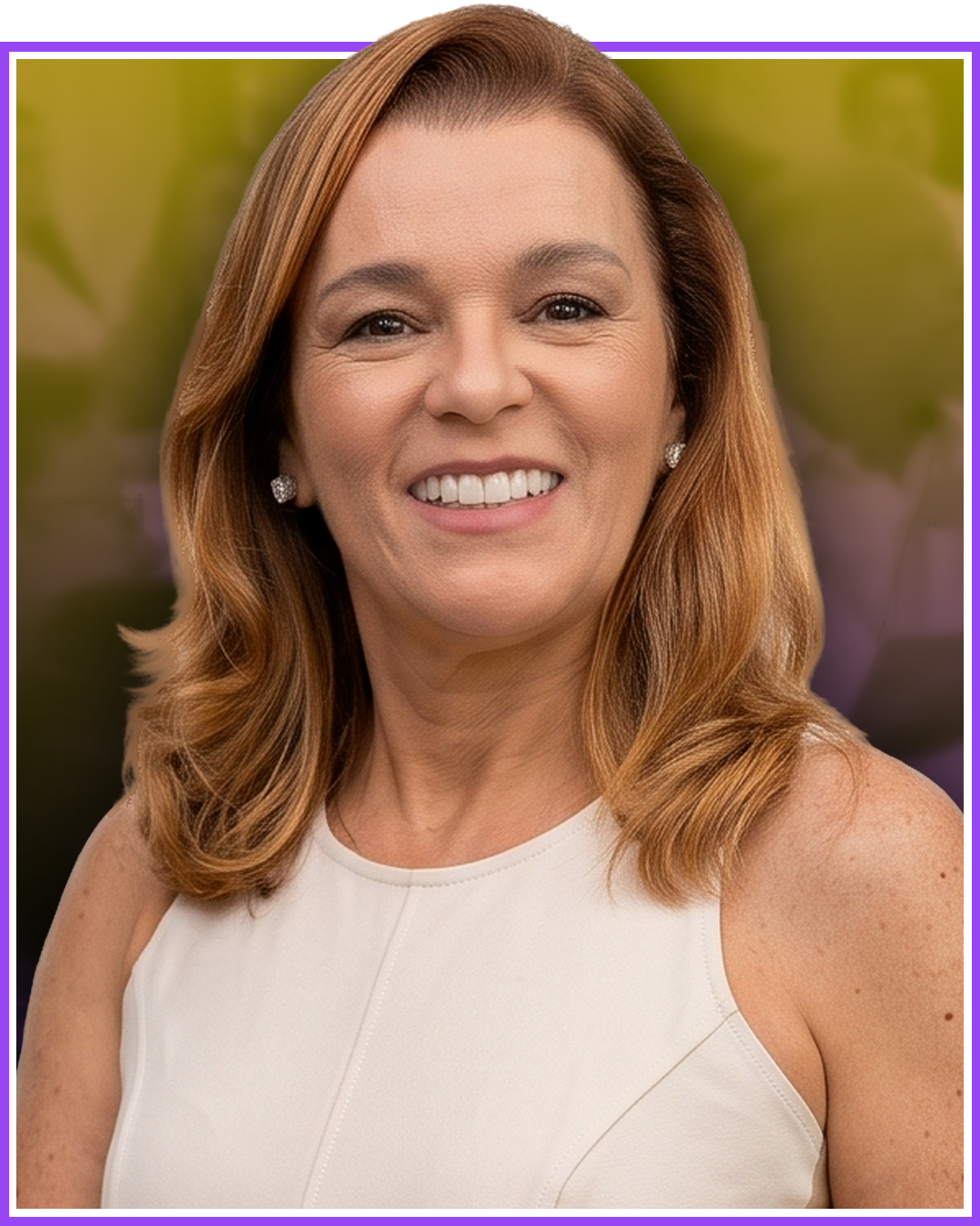 Retrato da Dra. Ana Paula Peclat, palestrante da 6ª Reunião Científica da SBACV-BA