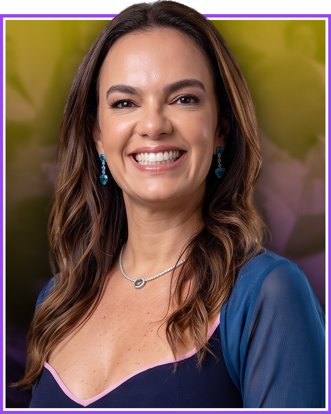 Retrato da Dra. Flávia Magella, palestrante da 6ª Reunião Científica da SBACV-BA